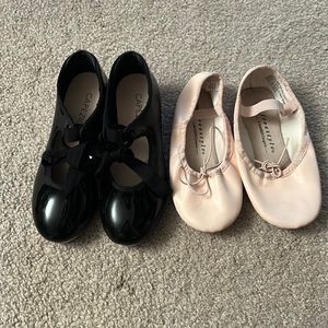 Bundle: tap shoes and ballet shoes - Girl’s size 12